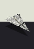 Treasure Chest Of Fun Comic Book Ad Paper Airplane - Poster | Canvas Wall Art Print