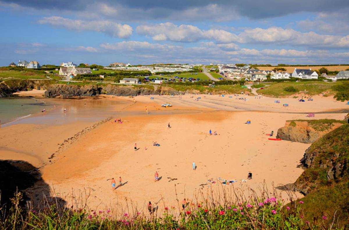 Treyarnon Bay Beach Cornwall England Uk Cornish North - Poster | Canvas Wall Art Print