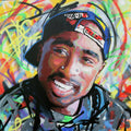 Tupac Portrait - Rapper - Poster | Canvas Wall Art Print