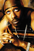 Tupac Shakur Artwork 4 - Rapper - Poster | Canvas Wall Art Print