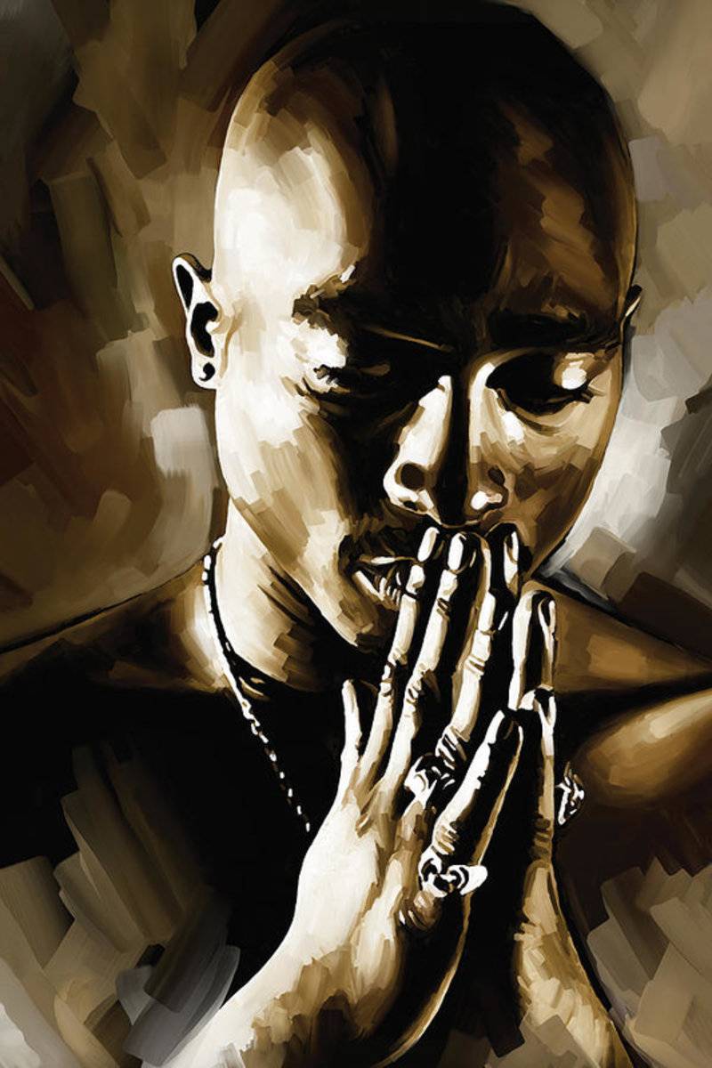 Tupac Shakur Artwork - Rapper - Poster | Canvas Wall Art Print