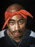 Tupac Shakur Portrait - Rapper - Poster | Canvas Wall Art Print