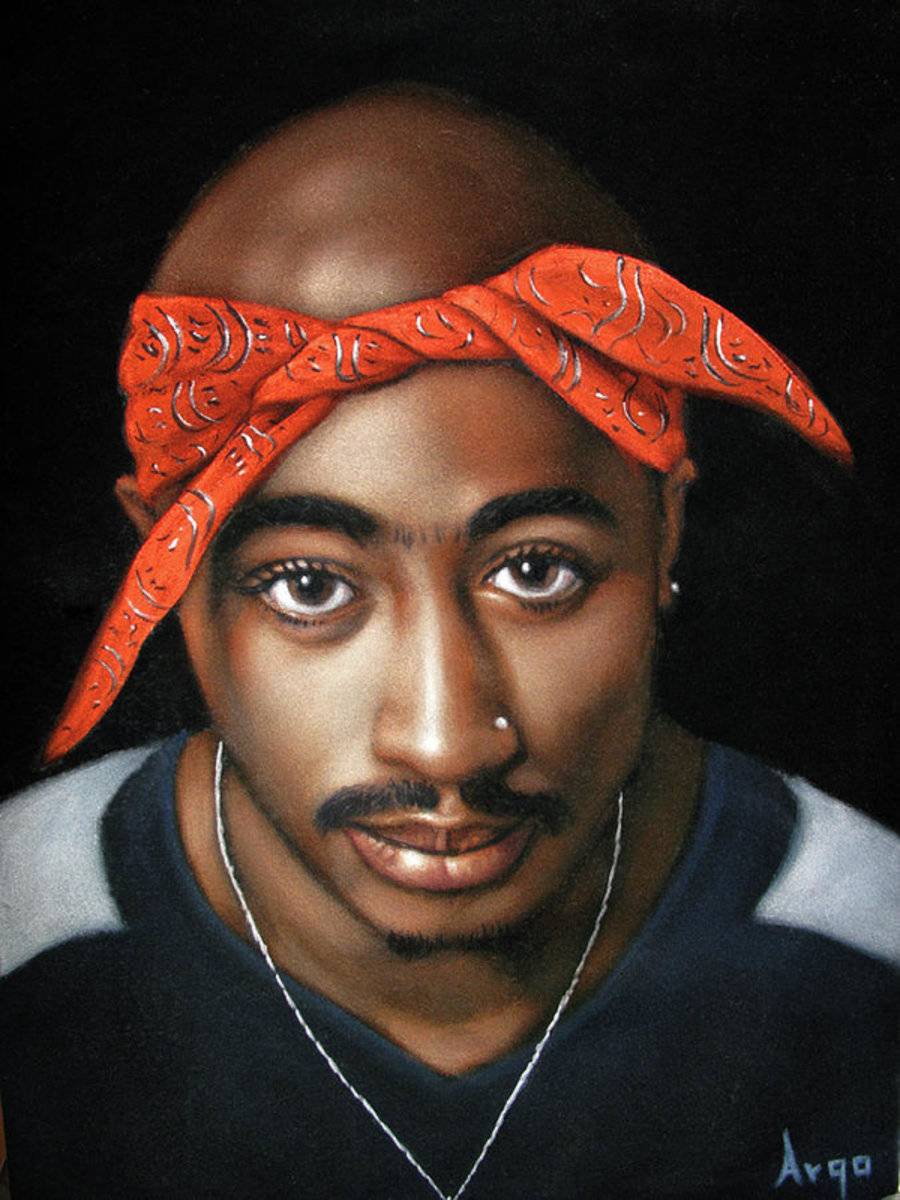 Tupac Shakur Portrait - Rapper - Poster | Canvas Wall Art Print