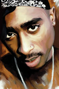 Tupac Shakur - Rapper - Poster | Canvas Wall Art Print