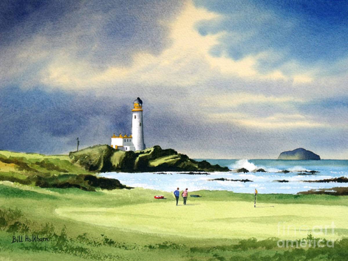 Turnberry Golf Course Scotland 10Th Green - Poster | Canvas Wall Art Print