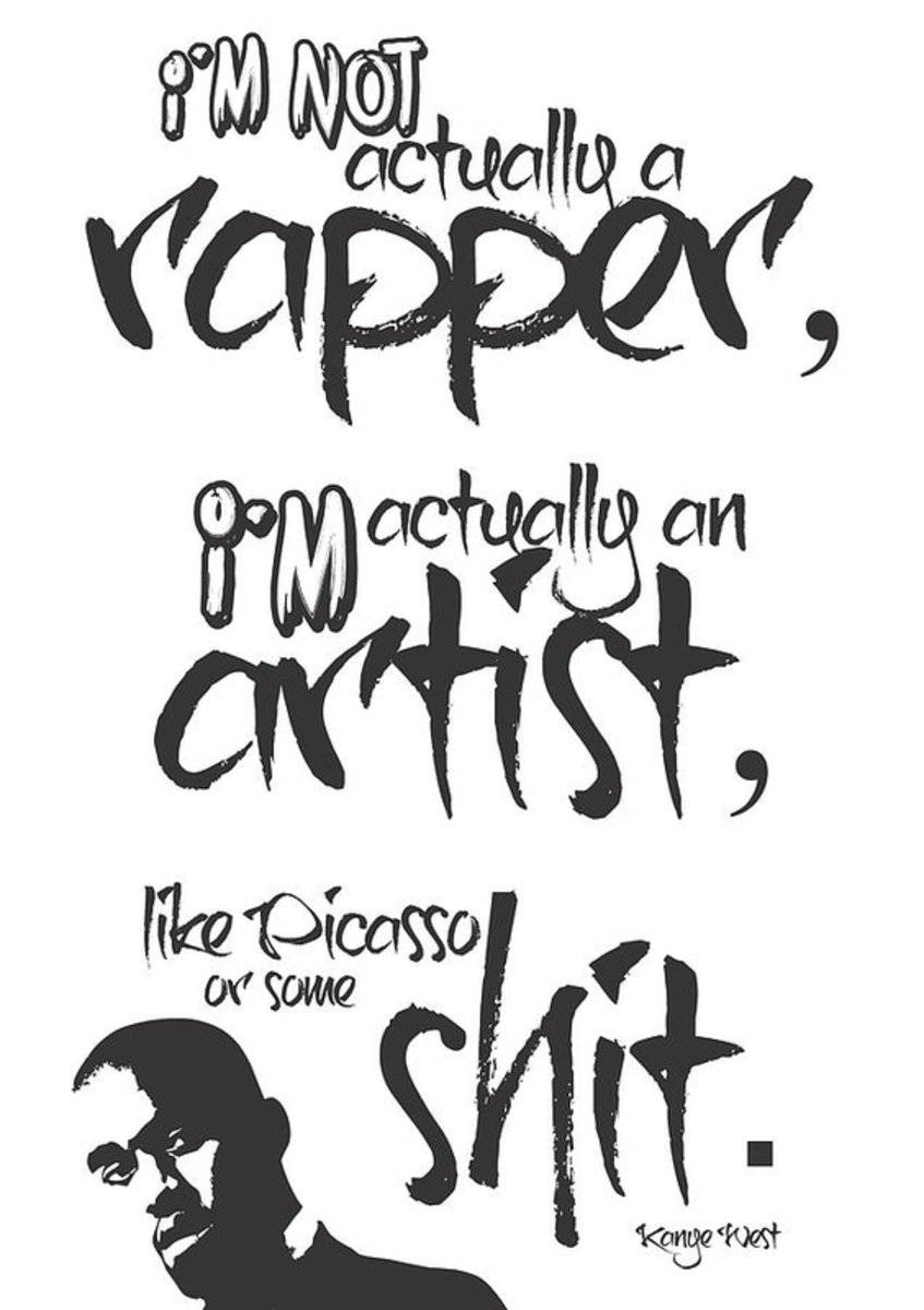 Typography Quotes Print - Rapper - Poster | Canvas Wall Art Print
