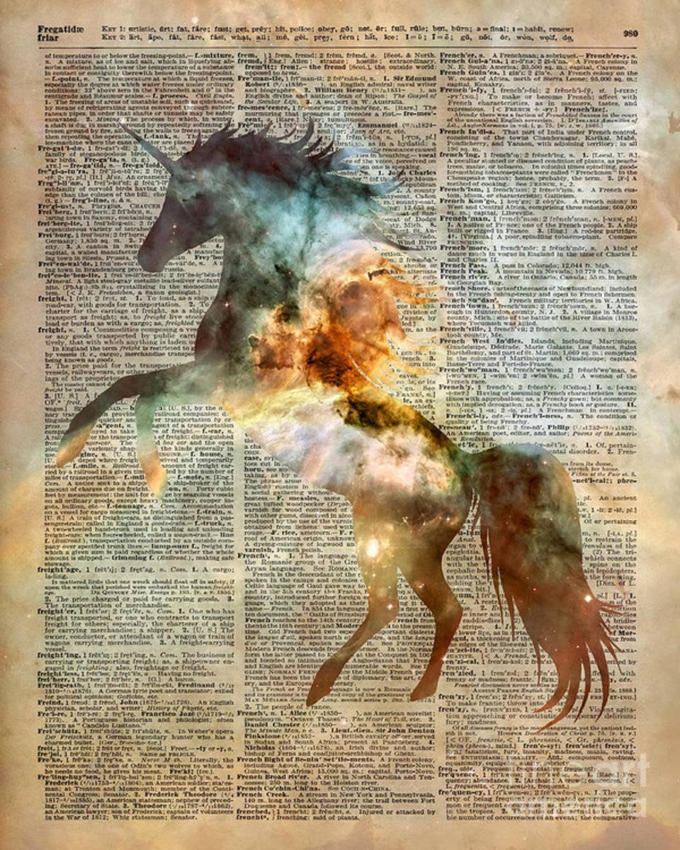 Unicorn Carina Nebula - Poster | Canvas Wall Art Print
