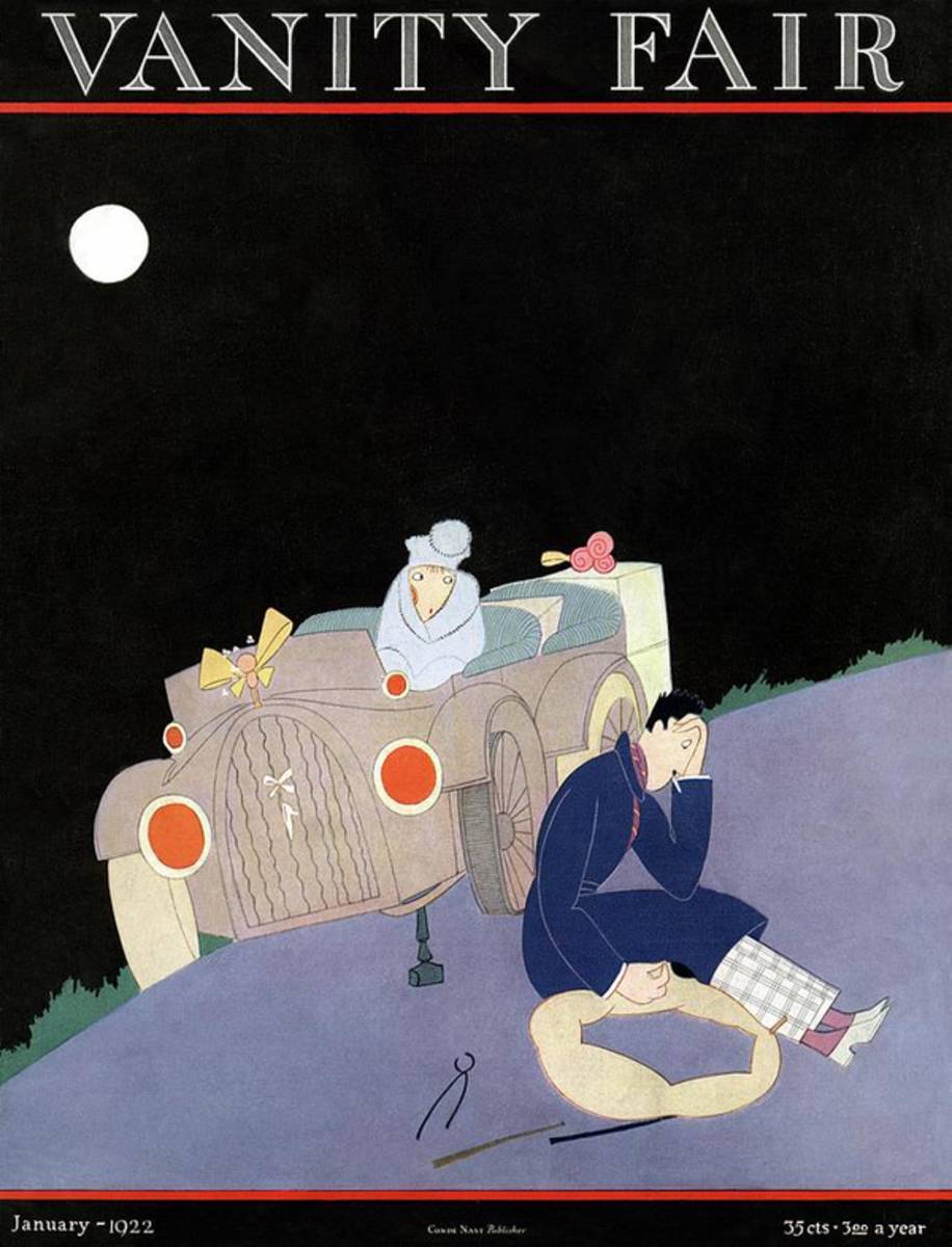 Vanity Fair Cover Featuring A Couple Stranded - Poster | Canvas Wall Art Print