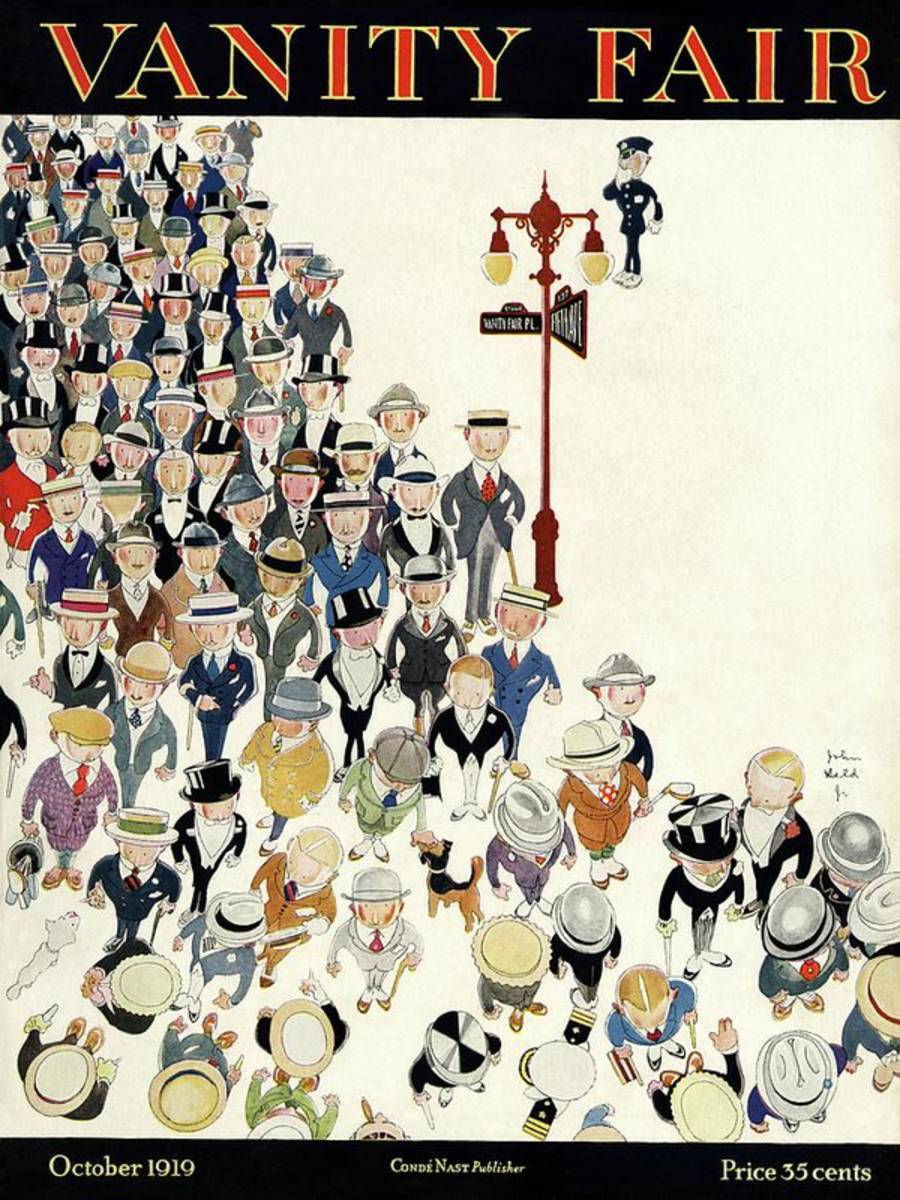 Vanity Fair Cover Featuring A Crowd - Poster | Canvas Wall Art Print