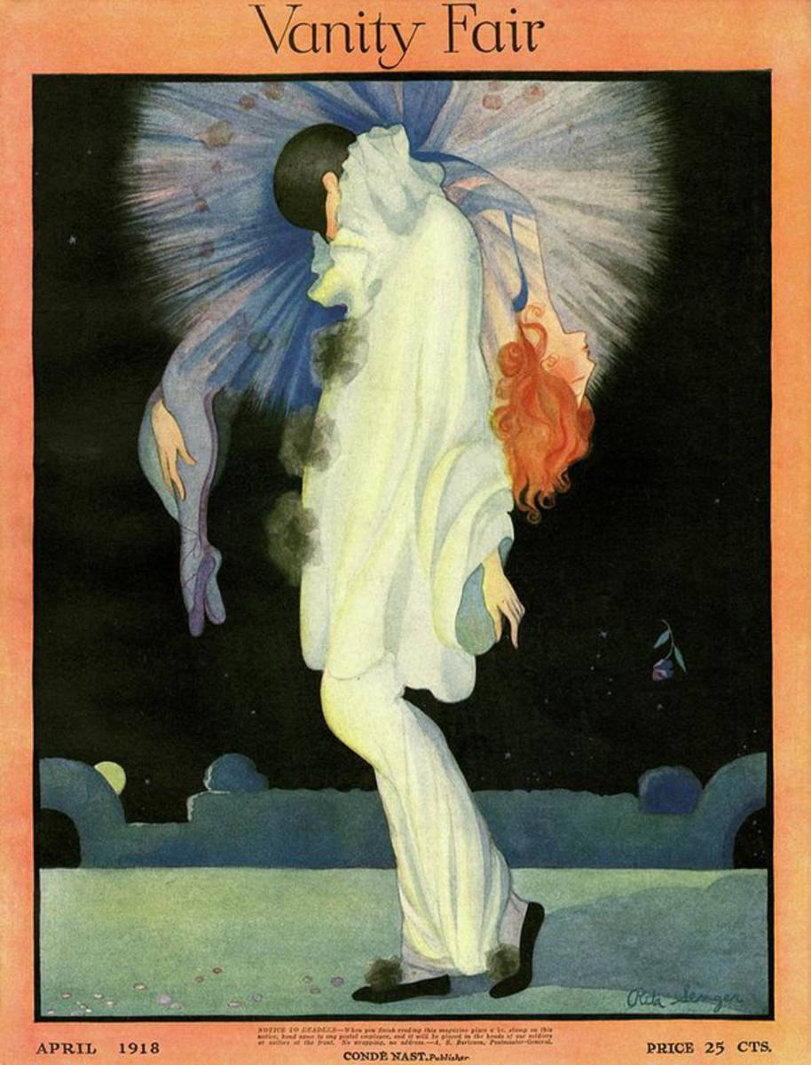 Vanity Fair Cover Featuring A Harlequin - Poster | Canvas Wall Art Print