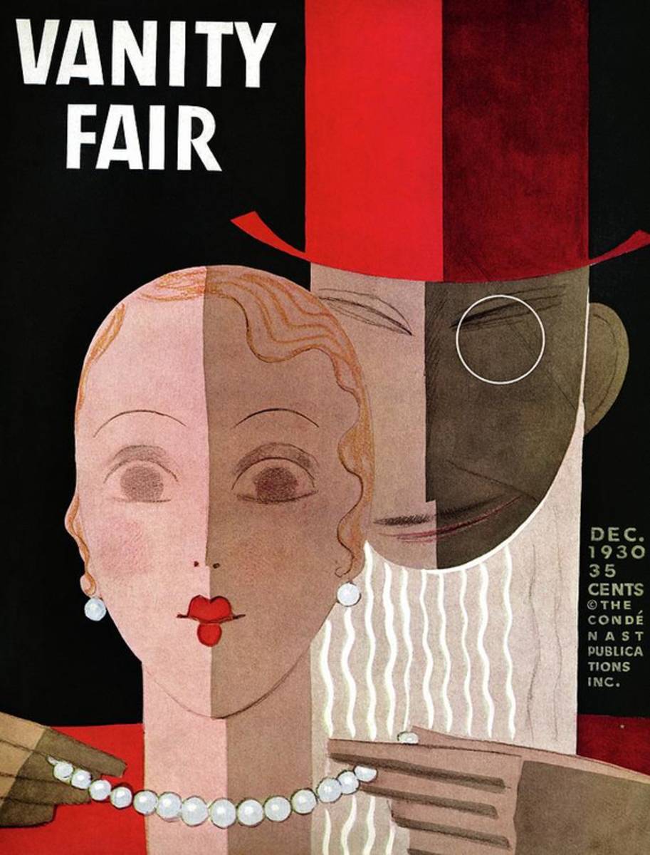 Vanity Fair Cover Featuring A Man Fastening - Poster | Canvas Wall Art Print