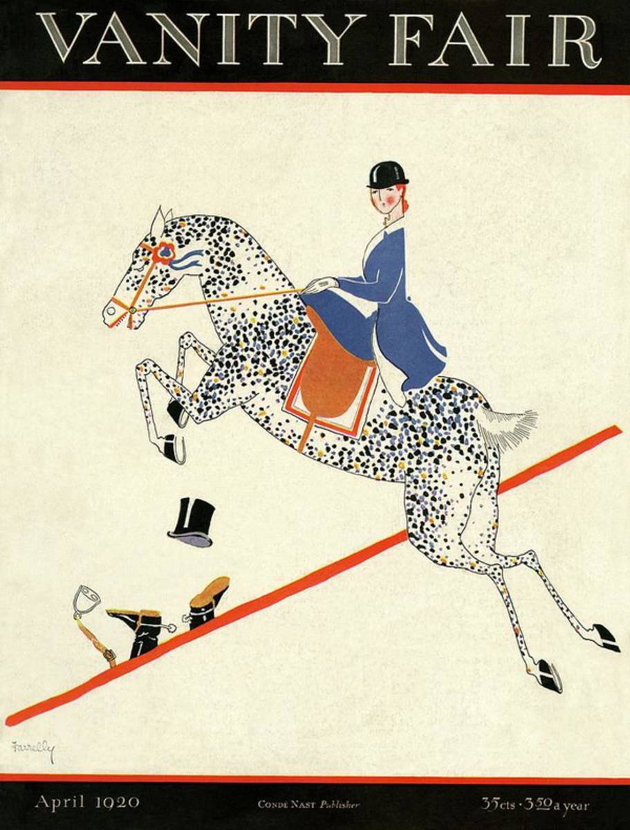 Vanity Fair Cover Featuring A Woman On A Horse - Poster | Canvas Wall Art Print
