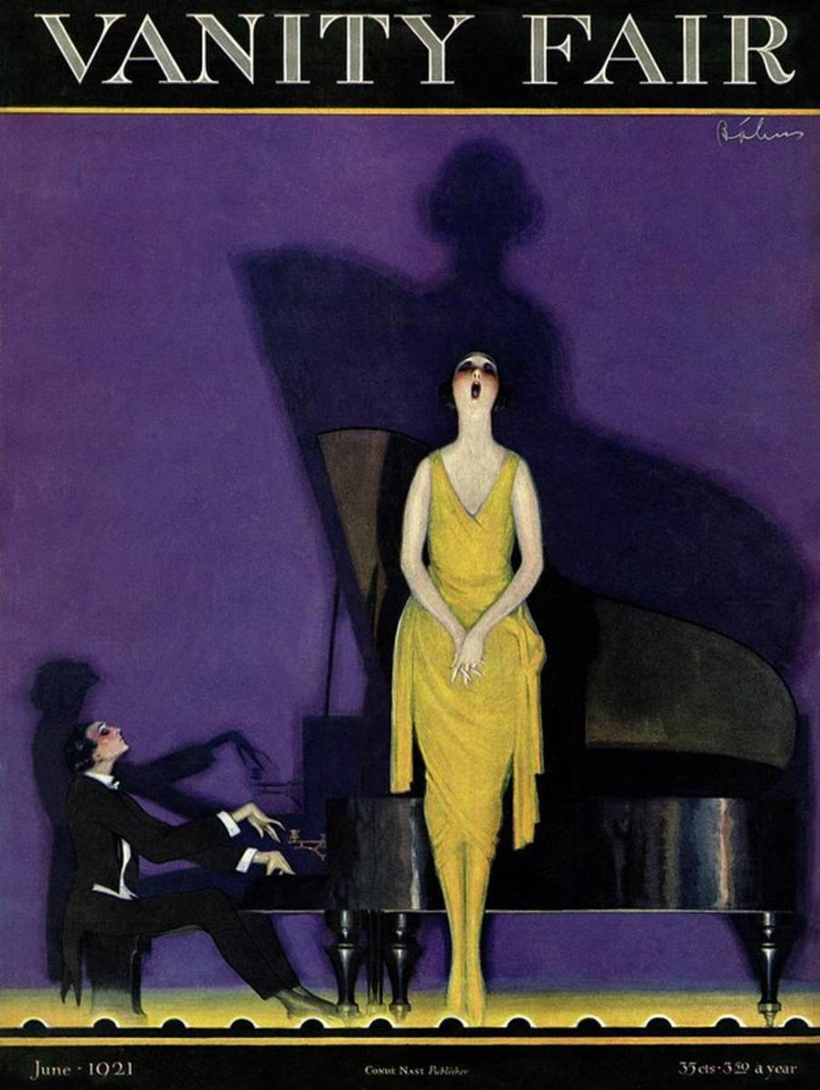 Vanity Fair Cover Featuring A Woman Singing - Poster | Canvas Wall Art Print