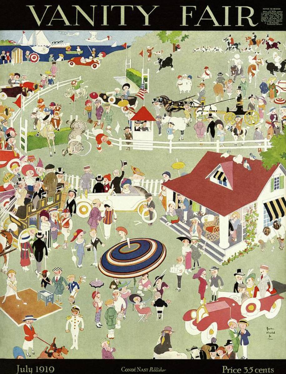 Vanity Fair Cover Featuring Activities Of Country - Poster | Canvas Wall Art Print