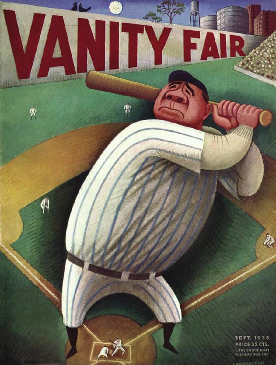 Vanity Fair Cover Featuring Babe Ruth - Poster | Canvas Wall Art Print