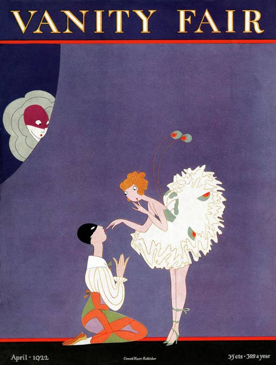 Vanity Fair Cover Featuring Dancers Flirting - Poster | Canvas Wall Art Print