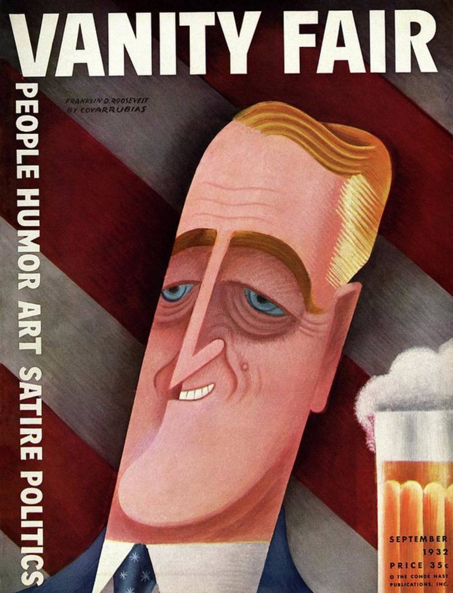 Vanity Fair Cover Featuring Franklin D. Roosevelt - Poster | Canvas Wall Art Print