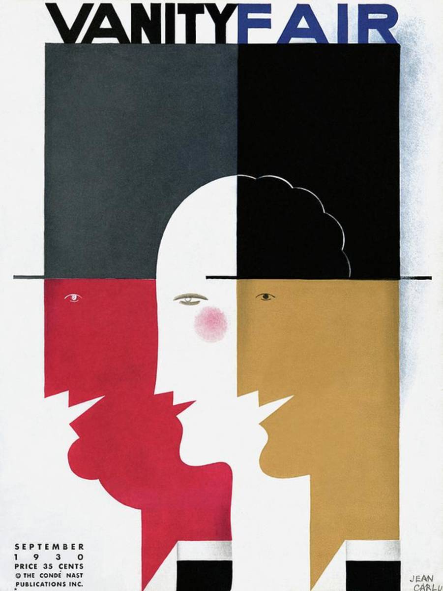 Vanity Fair Cover Featuring Three Profiles - Poster | Canvas Wall Art Print