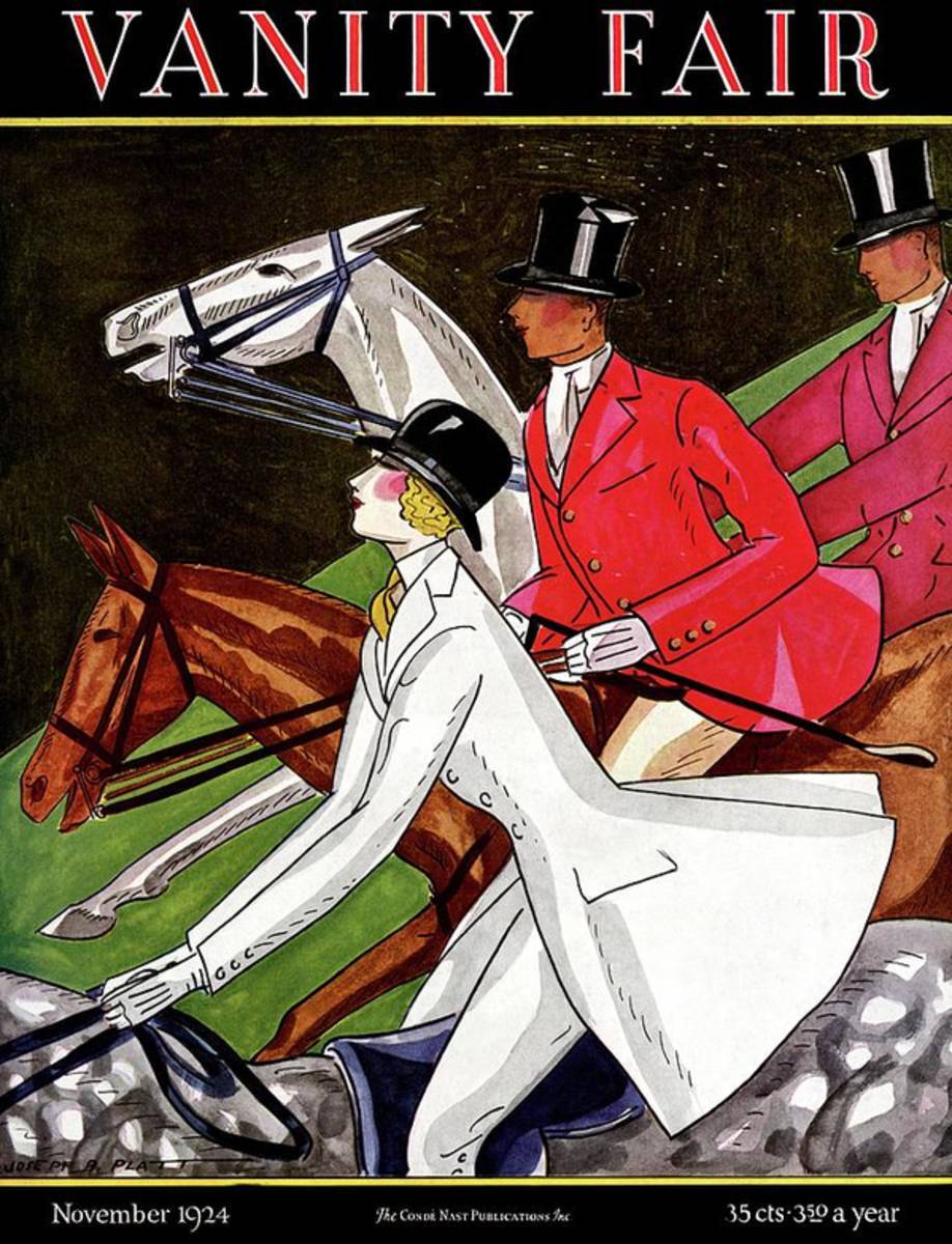 Vanity Fair Cover Featuring Two Men And A Woman - Poster | Canvas Wall Art Print