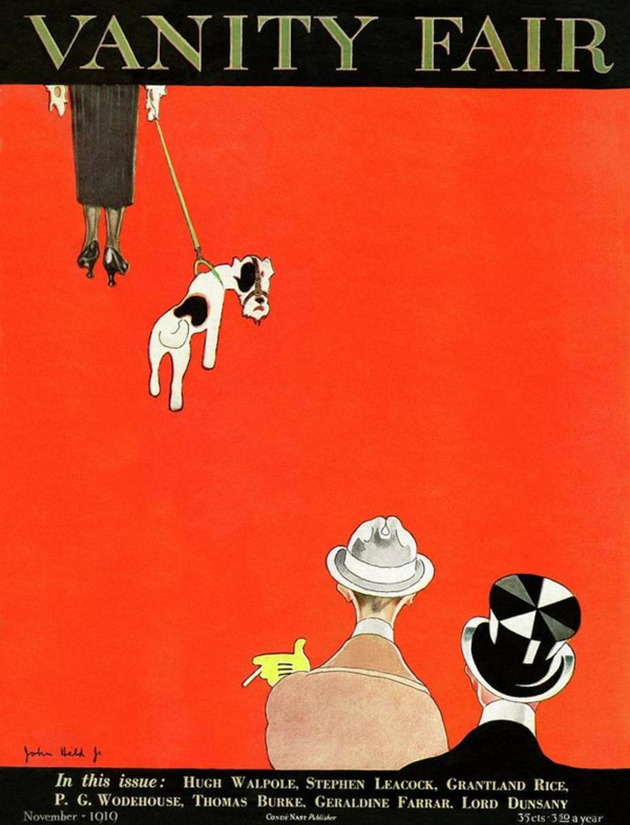 Vanity Fair Cover Of Dog Walking - Poster | Canvas Wall Art Print
