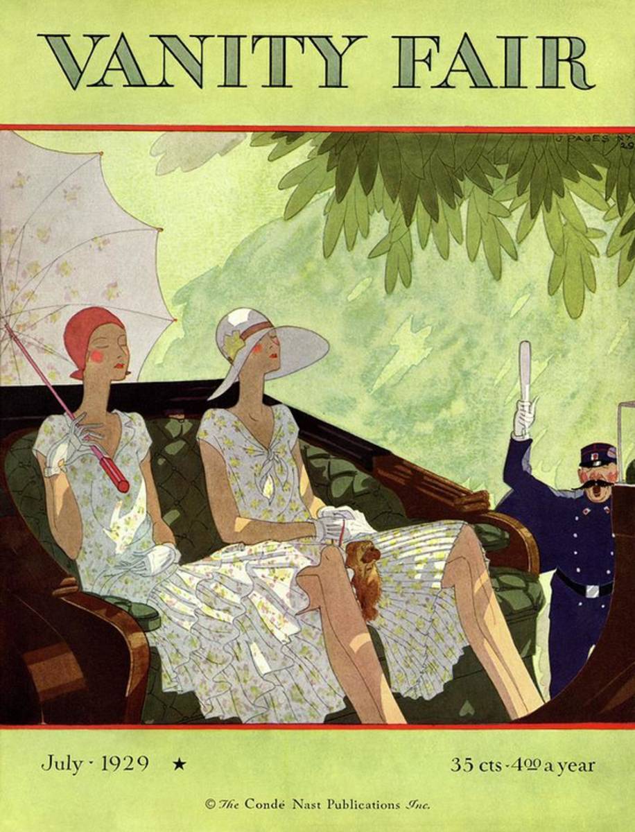 Vanity Fair Cover Featuring Two Women Sitting - Poster | Canvas Wall Art Print