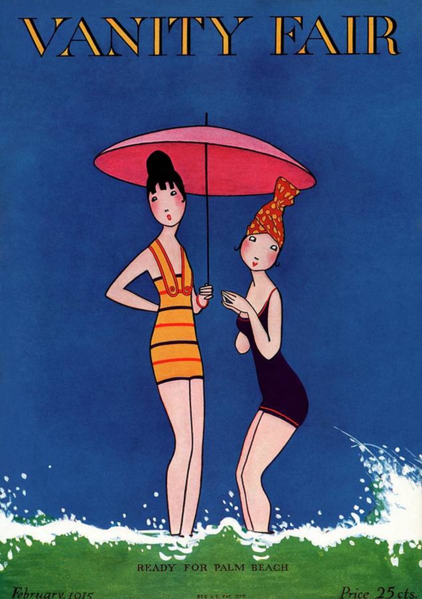 Vanity Fair Cover Featuring Two Women Standing - Poster | Canvas Wall Art Print