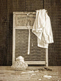 Vintage Laundry Room - Poster | Canvas Wall Art Print