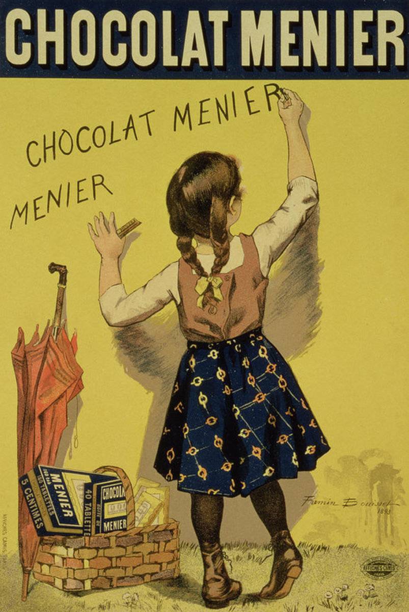 Vintage Advertising Chocolate - Poster | Canvas Wall Art Print