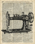 Vintage Sewing Machine - Poster | Canvas Wall Art Print