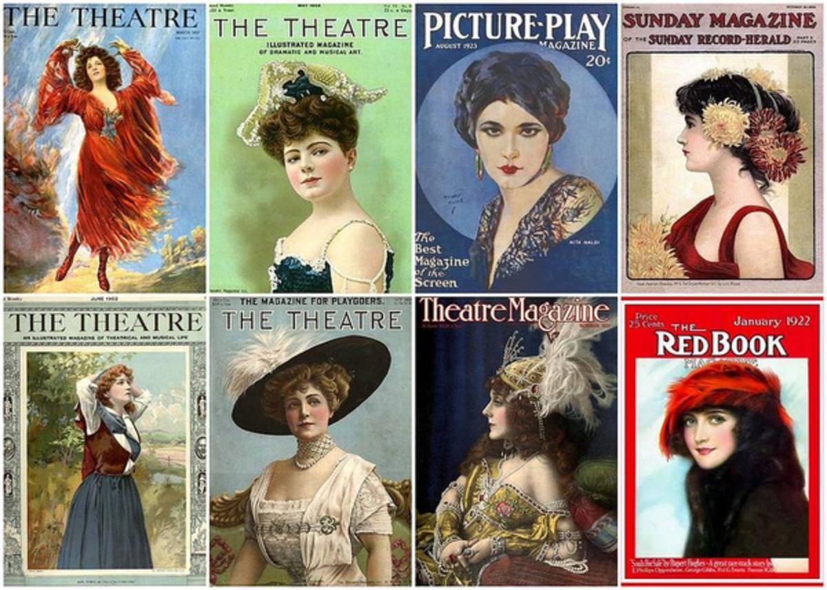 Vintage Theatre Magazine Covers - Poster | Canvas Wall Art Print