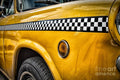Vintage Yellow Cab - Poster | Canvas Wall Art Print