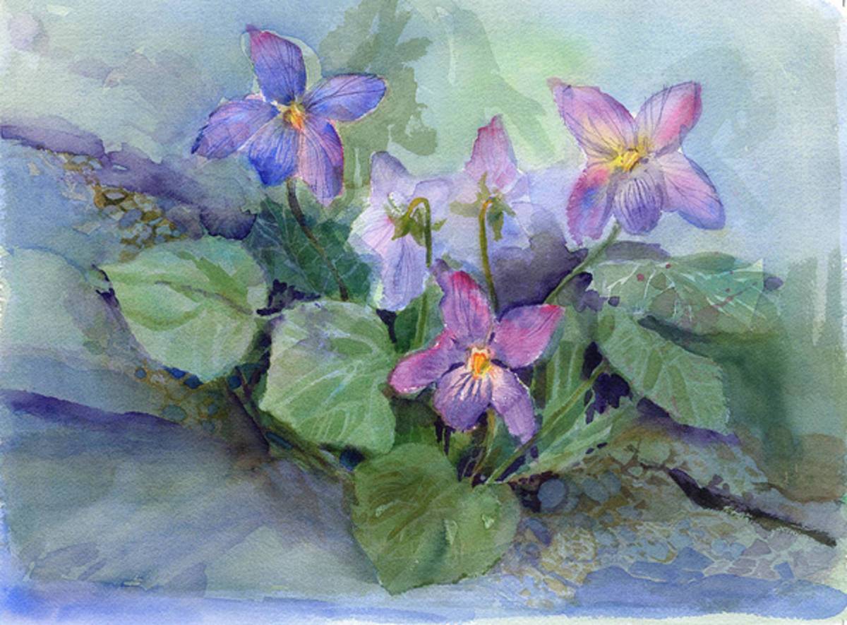 Violets - Poster | Canvas Wall Art Print