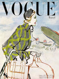 Vogue Cover Featuring A Woman Carrying Luggage - Poster | Canvas Wall Art Print