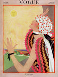 Vogue Cover Featuring A Woman Looking At The Sun - Poster | Canvas Wall Art Print
