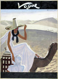 Vogue Cover Featuring A Woman Riding A Camel - Poster | Canvas Wall Art Print