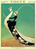 Vogue Cover Featuring A Woman Sitting On A Giant - Poster | Canvas Wall Art Print