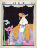Vogue Cover Featuring A Woman Wearing A Purple - Poster | Canvas Wall Art Print