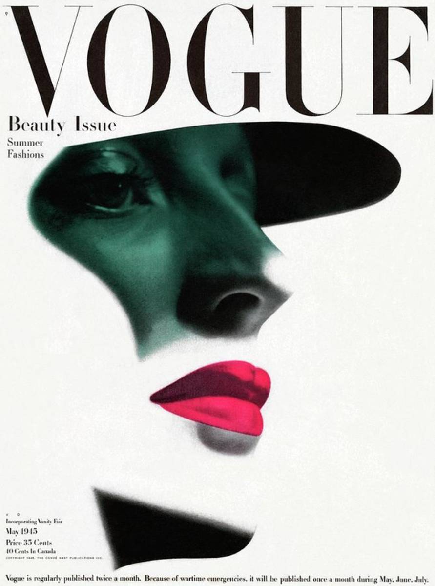 Vogue Cover Featuring A Woman'S Face - Poster | Canvas Wall Art Print