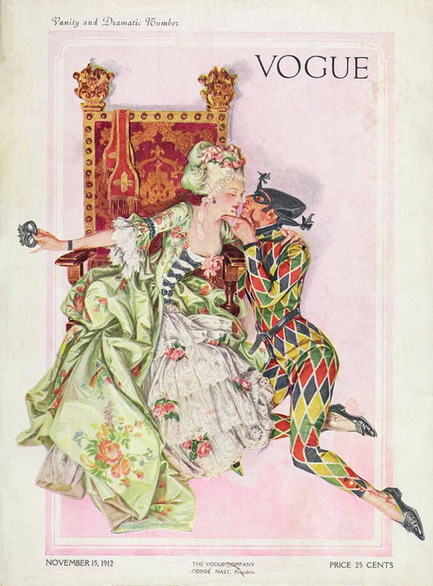 Vogue Cover Featuring An Eighteenth Century - Poster | Canvas Wall Art Print