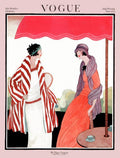 Vogue Cover Featuring Two Women Under A Patio - Poster | Canvas Wall Art Print
