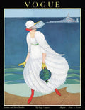 Vogue Cover Featuring Woman At A Beach - Poster | Canvas Wall Art Print