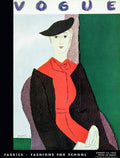 Vogue Cover Illustration Of A Blond Woman In Red - Poster | Canvas Wall Art Print