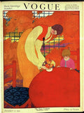Vogue Cover Illustration Of A Mother And Son - Poster | Canvas Wall Art Print