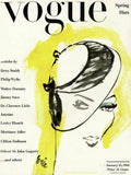 Vogue Cover Illustration Of A Woman'S Head Half - Poster | Canvas Wall Art Print