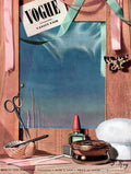 Vogue Cover Illustration Of Cosmetics In Front - Poster | Canvas Wall Art Print