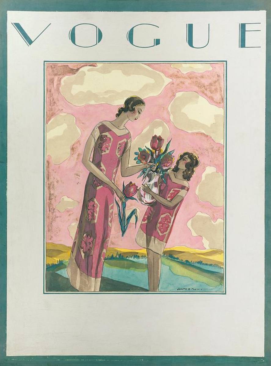 Vogue Magazine Cover Featuring A Woman - Poster | Canvas Wall Art Print
