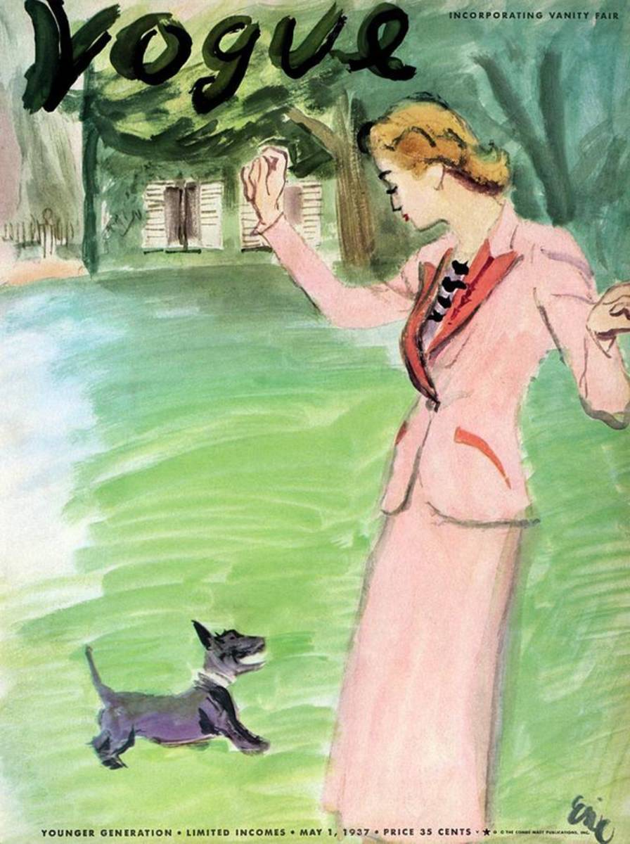 Vogue Magazine Cover Featuring A Woman Playing - Poster | Canvas Wall Art Print