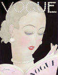 Vogue Magazine Cover Featuring A Woman Reading - Poster | Canvas Wall Art Print