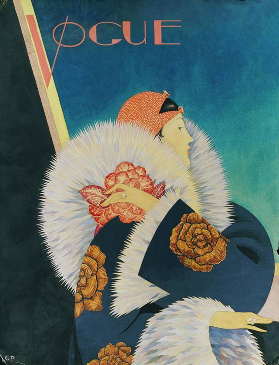 Vogue Magazine Cover Featuring A Woman Wearing - Poster | Canvas Wall Art Print