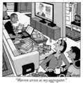 Warren Serves As My Aggregator - Poster | Canvas Wall Art Print